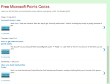 Tablet Screenshot of freemicrosoftpointscodesz.blogspot.com