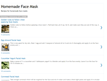 Tablet Screenshot of homemadefacemasks.blogspot.com