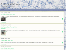 Tablet Screenshot of aliteraryodyssey.blogspot.com
