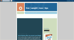 Desktop Screenshot of freeweightlosstips4u.blogspot.com