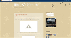 Desktop Screenshot of historyhotties.blogspot.com