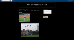 Desktop Screenshot of lonehiker.blogspot.com