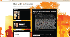 Desktop Screenshot of mjrun.blogspot.com