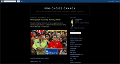 Desktop Screenshot of prochoicecanada.blogspot.com