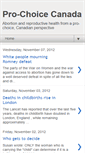 Mobile Screenshot of prochoicecanada.blogspot.com
