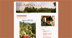 Desktop Screenshot of littleridgefarmmembers.blogspot.com