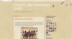 Desktop Screenshot of princessaliafoundation.blogspot.com