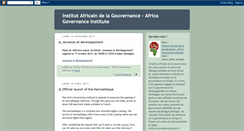 Desktop Screenshot of gouvernance-afrique.blogspot.com