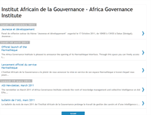 Tablet Screenshot of gouvernance-afrique.blogspot.com