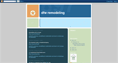 Desktop Screenshot of dfwremodeling.blogspot.com