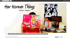 Desktop Screenshot of herkoreanthings.blogspot.com