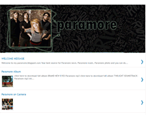 Tablet Screenshot of my-paramore.blogspot.com