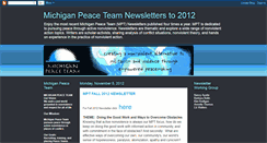 Desktop Screenshot of michiganpeaceteamnewsletters.blogspot.com