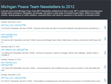 Tablet Screenshot of michiganpeaceteamnewsletters.blogspot.com