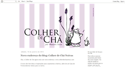 Desktop Screenshot of colherinhadecha.blogspot.com