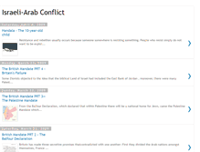 Tablet Screenshot of israeli-arabconflict.blogspot.com