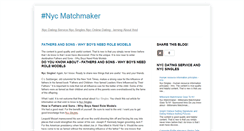 Desktop Screenshot of nycmatchmaker.blogspot.com