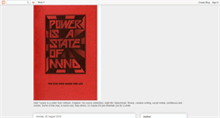 Desktop Screenshot of powerisastateofmind.blogspot.com