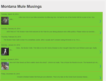 Tablet Screenshot of montanamulemusings.blogspot.com