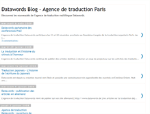 Tablet Screenshot of agence-de-traduction-paris.blogspot.com