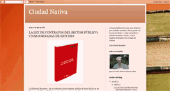 Desktop Screenshot of ciudadnativa.blogspot.com