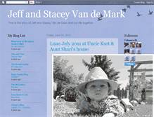 Tablet Screenshot of jeffandstaceyvandemark.blogspot.com