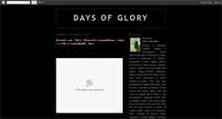 Desktop Screenshot of days-of-glory.blogspot.com