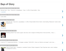 Tablet Screenshot of days-of-glory.blogspot.com