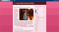 Desktop Screenshot of accessballroomstudio.blogspot.com