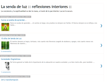 Tablet Screenshot of lasendadeluz.blogspot.com