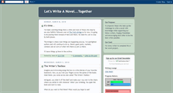 Desktop Screenshot of letswriteanoveltogether.blogspot.com