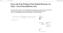Desktop Screenshot of freefocusup.blogspot.com