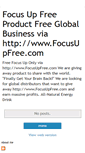 Mobile Screenshot of freefocusup.blogspot.com