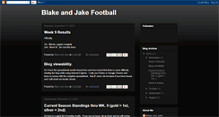 Desktop Screenshot of blakeandjakefootball.blogspot.com