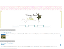 Tablet Screenshot of dancingaroundwithkarli.blogspot.com