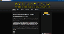 Desktop Screenshot of nylibertyforum.blogspot.com