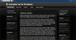 Desktop Screenshot of elmiradorenlafrontera.blogspot.com