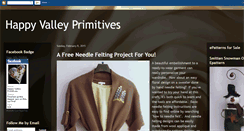 Desktop Screenshot of happyvalleyprimitives.blogspot.com