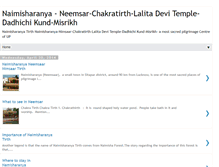 Tablet Screenshot of naimisharanya-tirth.blogspot.com