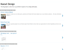 Tablet Screenshot of koeseldesign.blogspot.com