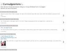 Tablet Screenshot of curmudgeonisms.blogspot.com