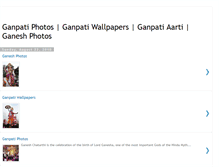 Tablet Screenshot of ganpatiwallpapers.blogspot.com