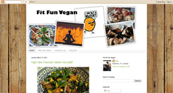 Desktop Screenshot of fitfunvegan.blogspot.com