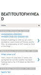 Mobile Screenshot of beatitoutofmyhead.blogspot.com