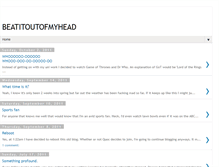 Tablet Screenshot of beatitoutofmyhead.blogspot.com
