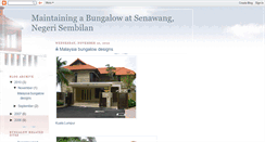 Desktop Screenshot of malaysiabungalow.blogspot.com