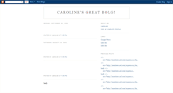 Desktop Screenshot of carolinesblog.blogspot.com