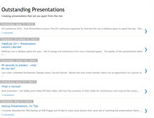 Tablet Screenshot of outstandingpresentations.blogspot.com