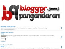 Tablet Screenshot of bloggerpangandaran.blogspot.com