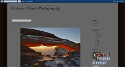 Desktop Screenshot of cadencechinlephotography.blogspot.com